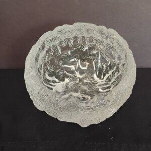 LE Smith Vintage Textured Orb Ashtray Rare